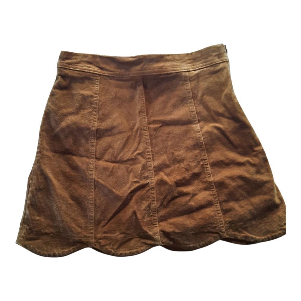 Altar'd State Brown Casual Corduroy Mini Skirt